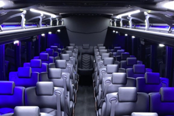 Garden Grove Charter Bus Interior