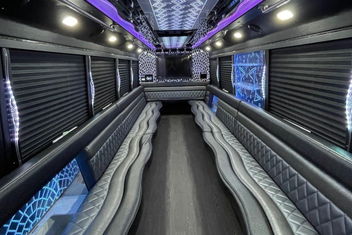 Garden Grove Party Bus Interior