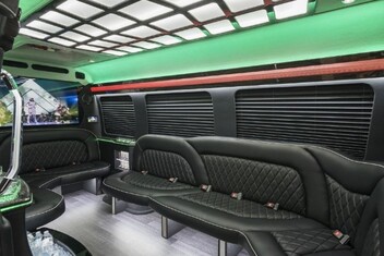 Garden Grove Sprinter Party Bus Interior