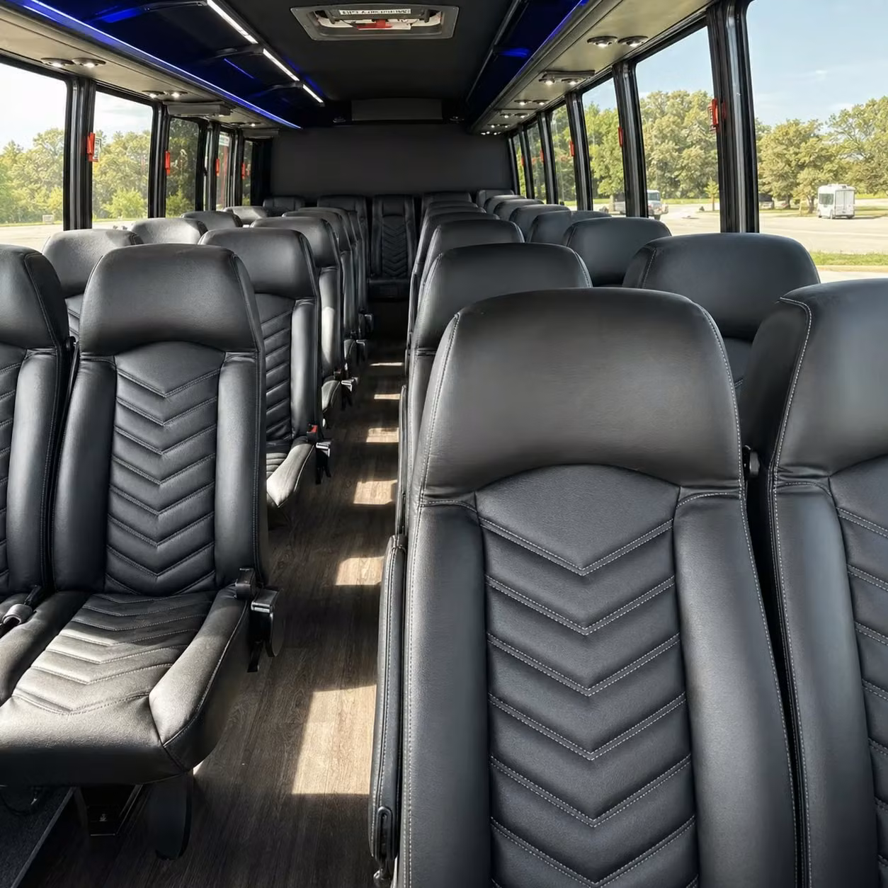 35 passenger minibus interior