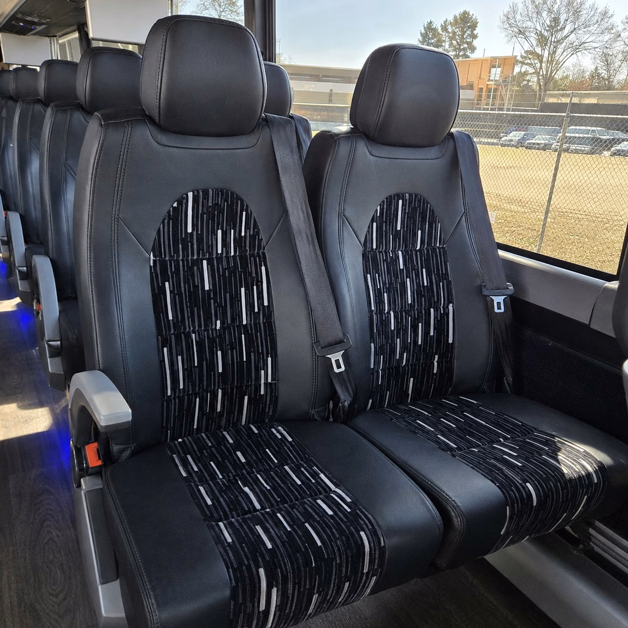 garden grove charter bus rental interior